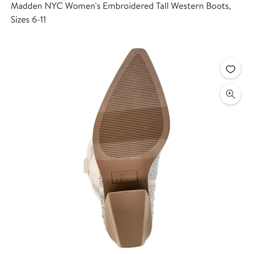 Women's Embroidered Tall Western Boot 8 - Picture 4 of 5